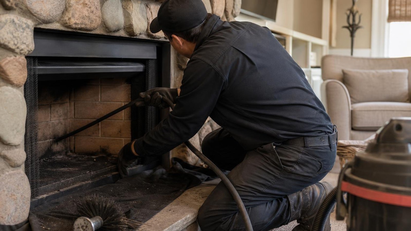 Practical chimney sweep & inspection in Anderson